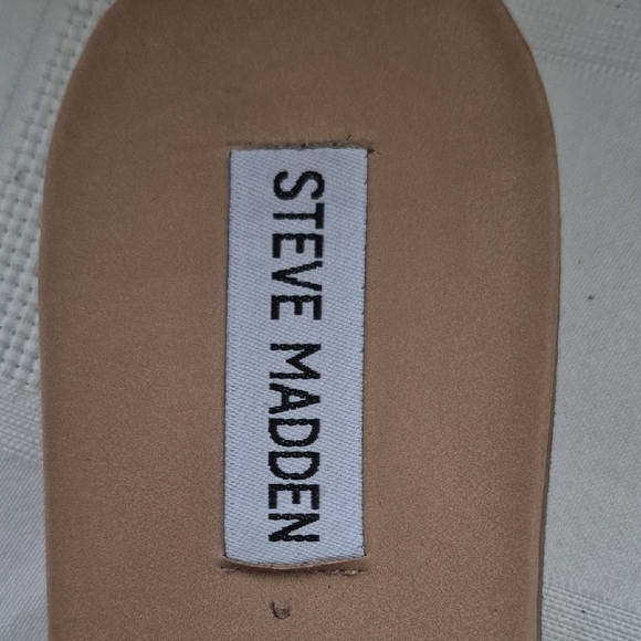 Steve Madden Black Slide Sandals - Picture 14 of 16